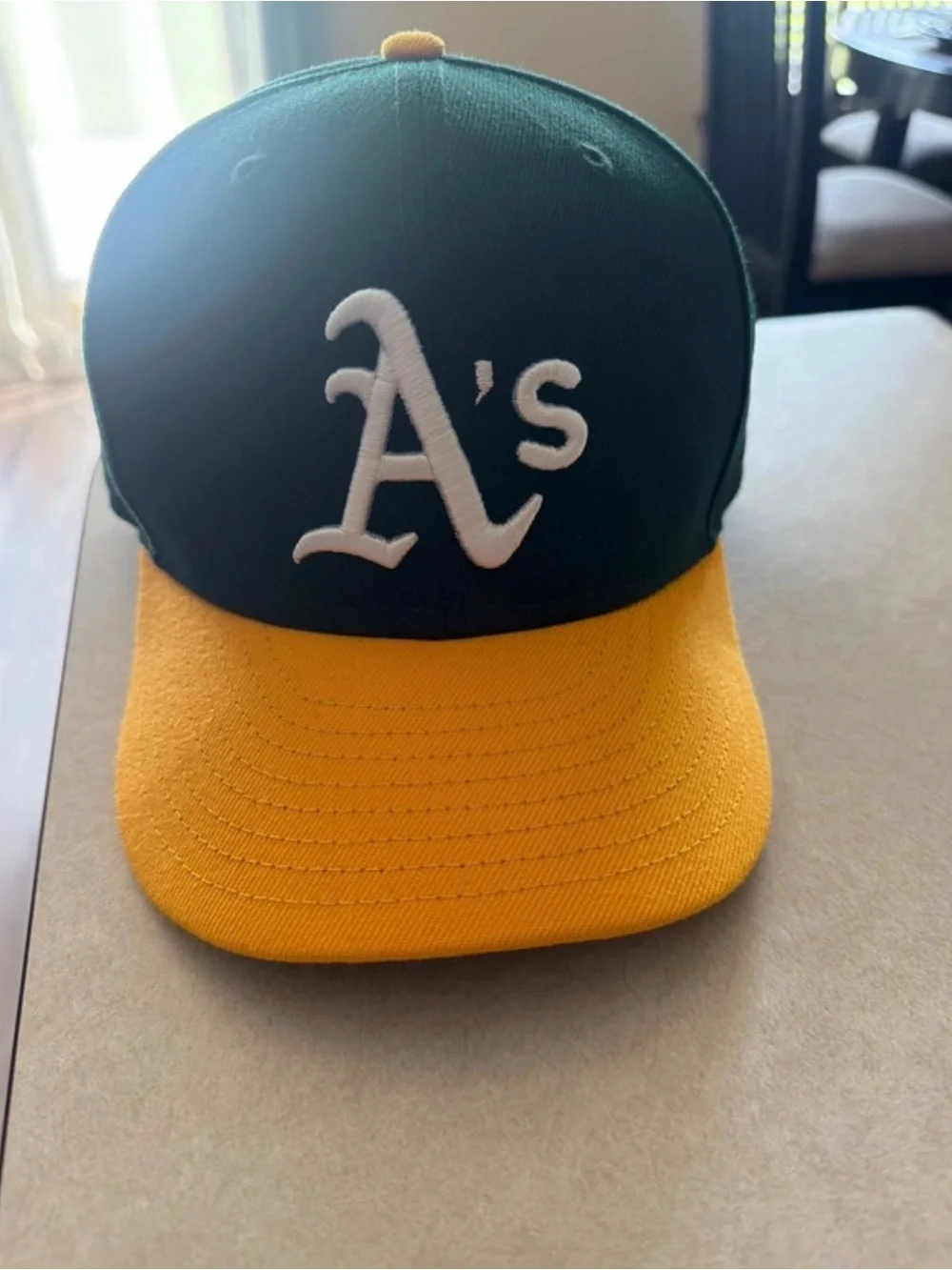 Oakland A's Green and Yellow Baseball Cap